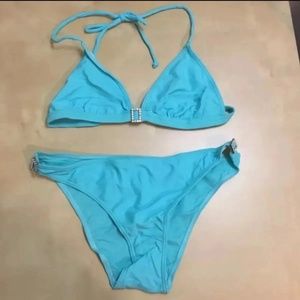 River Island Light Blue Bikini Swimsuit NWOT